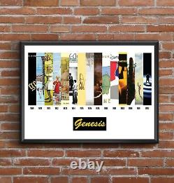 Genesis Discography Multi Album Art Poster Print Great Christmas Gift