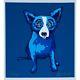 George Rodrigue Blue Dog Lil Blue Dog Blue Silkscreen Print Signed Numbered Art