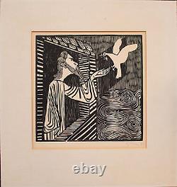 Gerhard Marcks-Noah-woodcut 1948/1954