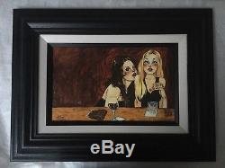 Girly Drinks Limited Edition Framed Canvas famous artist Todd White ART POP