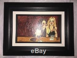 Girly Drinks Limited Edition Framed Canvas famous artist Todd White ART POP