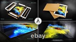 Glass Print 120x80cm Wall Art Picture Abstraction Piece Industrial Large Artwork