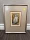 Going Out Owl Etching Signed Limited Edition 100/100, Framed Art. (a87)