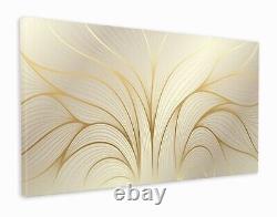 Golden Leaves Beautiful Quality Handmade Canvas Wall Art Print