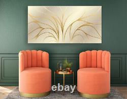 Golden Leaves Beautiful Quality Handmade Canvas Wall Art Print