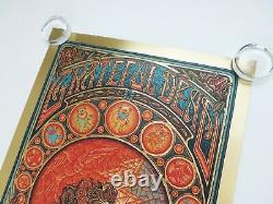 Grateful Dead 1 Bertha Luke Martin Signed #/100 Gold Foil Art Print Poster Tour