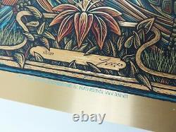 Grateful Dead 1 Bertha Luke Martin Signed #/100 Gold Foil Art Print Poster Tour