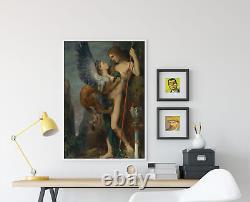 Gustave Moreau Oedipus and the Sphinx (1864) Painting Poster Art Print Gift