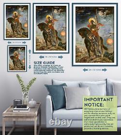 Gustave Moreau The Parca and the Angel of Death (1890) Photo Poster Art Print