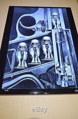 H. R. Giger The Birth Machine Enamelled Plate 23 Limited Edition 1995 Brussels