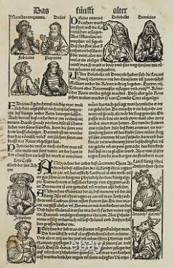 H. SCHEDEL (1440-1514), The Fifth Ancient. Roman Emperor, 1496, Woodcut