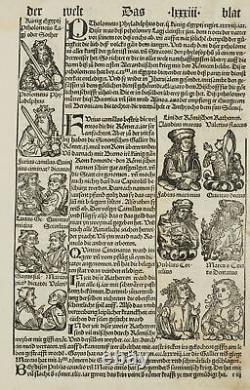 H. SCHEDEL (1440-1514), The Fifth Ancient. Roman Emperor, 1496, Woodcut