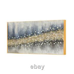 Hand Painted Abstract Wall Art Frame Home Décor Painting 60120cm With Gold A