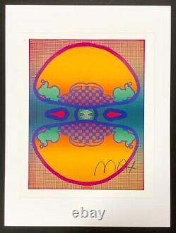 Hand signed signature PETER MAX 1960s psychedelic pop art