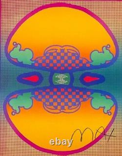 Hand signed signature PETER MAX 1960s psychedelic pop art