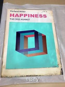 Harland Miller Happiness The Case Against Signed Print. Framed art glass