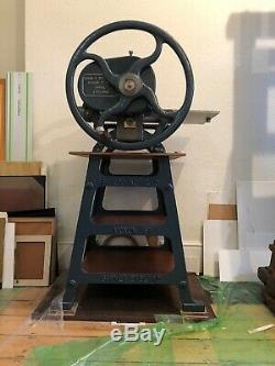 Harry F Rochat Bench Model Etching Press Complete with Stand