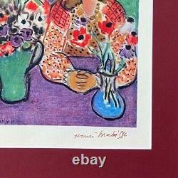 Henri Matisse Circa 1948 Awesome Signed Print +coa + Matted 11 X 14 + Buy Now