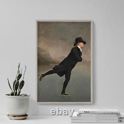 Henry Raeburn The Skating Minister (1790) Poster, Art Print, Painting, Artwork