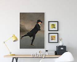 Henry Raeburn The Skating Minister (1790) Poster, Art Print, Painting, Artwork