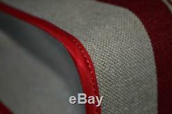 Hermes Red/Beige H Print Toile Ltd. Ed. Leather Herbag 31 Shoulder Bag/Handbag