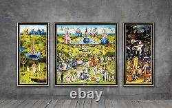 Hieronymus Bosch The Garden of Earthly Delights CANVAS PAINTING ART PRINT W 852Y