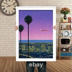 Hiroshi Nagai Vintage Set of 3 Wall Art, Framed / Canvas / Poster Japanese Retro