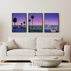 Hiroshi Nagai Vintage Set of 3 Wall Art, Framed / Canvas / Poster Japanese Retro