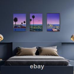 Hiroshi Nagai Vintage Set of 3 Wall Art, Framed / Canvas / Poster Japanese Retro