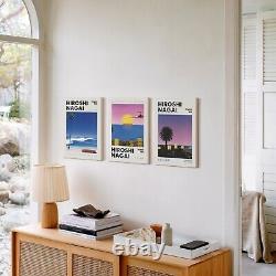 Hiroshi Nagai Vintage Set of 3 Wall Art, Framed / Canvas / Poster Miami 80's Art