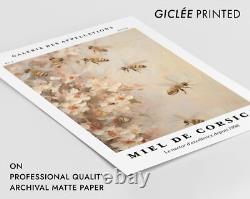 Honey Corsica Impressionist Floral Still Life Print, Beige Yellow Pastel Wall