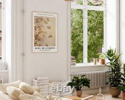 Honey Corsica Impressionist Floral Still Life Print, Beige Yellow Pastel Wall