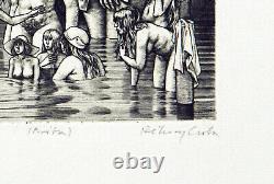 Hungarian Graphic Art 1975 Copperplate Csaba REKASSY (1937-1989 H) Autographed