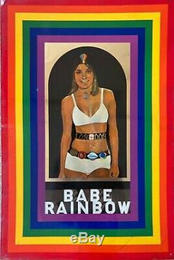 Iconic Peter Blake Babe Rainbow Original from 1968 printed on Tin Not Signed