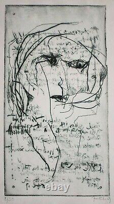 Illegible SIGNED-O. T. Etching 1969 8/30