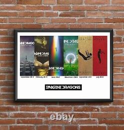 Imagine Dragons Multi Album Cover Art Poster Fathers Day Gift 2022 UPDATE