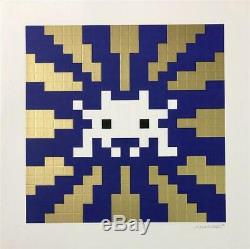 Invade Sunset Gold Print Space Invader SOLD OUT