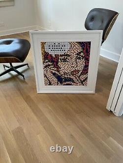 Invader Print Rubik OhAlright 2011 Framed with Museum Glass Urban Art