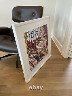 Invader Print Rubik OhAlright 2011 Framed with Museum Glass Urban Art