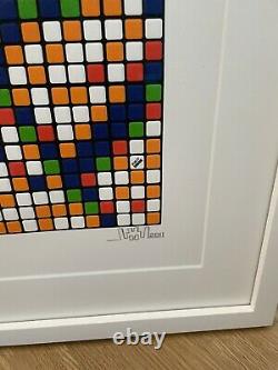 Invader Print Rubik OhAlright 2011 Framed with Museum Glass Urban Art