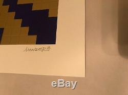 Invader Sunset Print Blue & Gold Rare 100 BANKSY KAWS INSECT GID Poster OTI