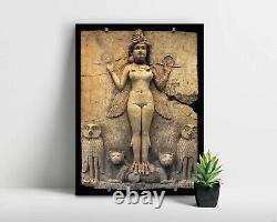 Ishtar/Inanna Wall Art Decor Babylon-Assyrian-Akkadian-Mesopotamian-Goddess Art