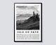 Isle Of Skye, Scotland Modern Landscape Print, Black & White Travel Wall Art