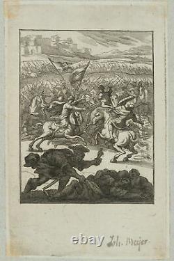 J. MEYER (1655-1712), Riding Battle, Etching