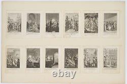 J. PENZEL (1754-1809), 12 sheets, German history, after 1791, copperplate engraving