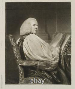 J. REYNOLDS (1723) UNKNOWN (18th century), Seat Portrait, Mezzotint