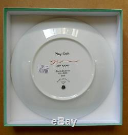 JEFF KOONS signed numbered PLAY-DOH glazed porcelain plate BERNARDAUD 2014 mint