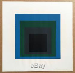 JOSEF ALBERS 1965 silkscreen print PORTA NEGRA Soft Edge-Hard Edge Portfolio