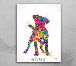 Jack Russell Cute Dog Watercolor Print Jack Russell Terrier Dog Lover Gift-1165
