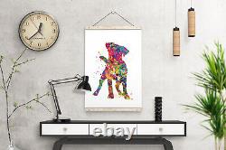 Jack Russell Cute Dog Watercolor Print Jack Russell Terrier Dog Lover Gift-1165